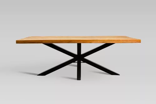 By Kohler Uniek en handgemaakt  Eettafel Baywood 220x100x76cm Kruispoot (202422)