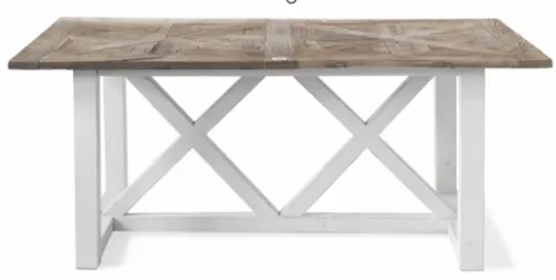 By Kohler Uniek en handgemaakt  Eettafel Baywood 220x100x76cm Kruispoot (202423)