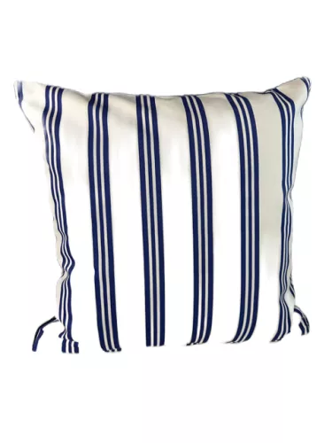 By Kohler Uniek en handgemaakt  Kussen streep Blauw 40x40cm (202438)