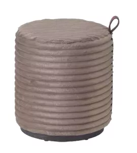 Uniek en handgemaakt  Dore Ottoman (Tilia 1 & Zwart)