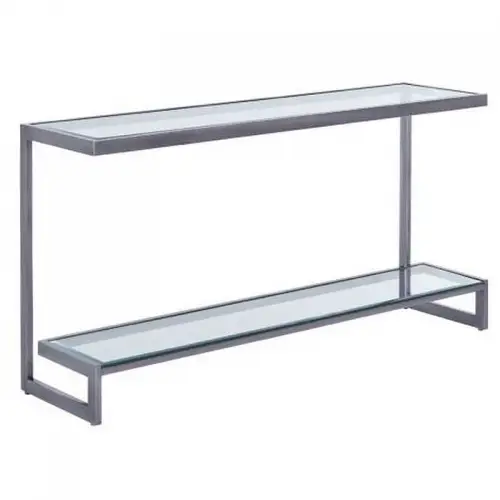 By Kohler Uniek en handgemaakt  Console Table Norton 150x40x76cm with Clear Glass (115470)