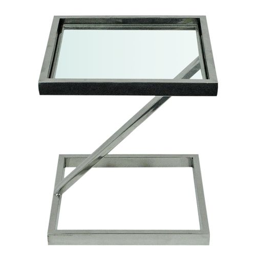 By Kohler Uniek en handgemaakt  Side Table Hadlee 45x45x51cm With Clear Glass (108596)