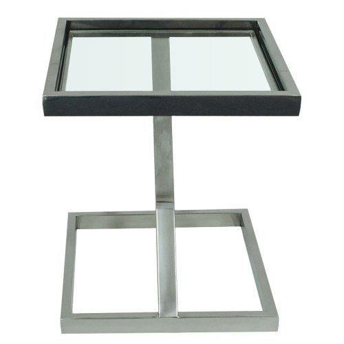 By Kohler Uniek en handgemaakt  Side Table Hadlee 45x45x51cm With Clear Glass (108596)