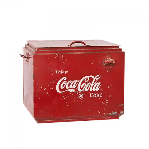 By Kohler Uniek en handgemaakt  Coca Cola Doos 46x41x40cm (109541)