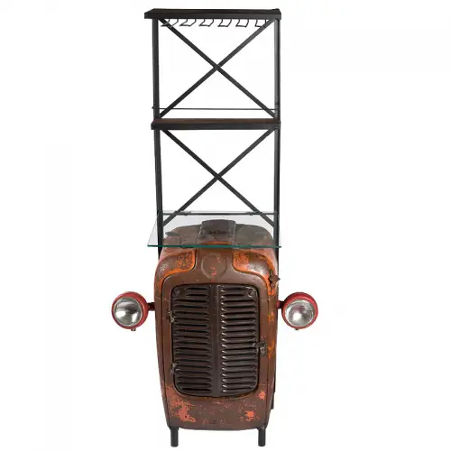 By Kohler Uniek en handgemaakt  Bar Tractor Rack 55x50x180cm (104905)
