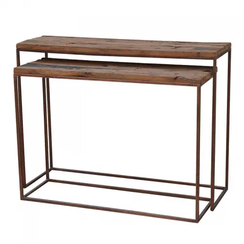 By Kohler Uniek en handgemaakt  Console tafel Copeland 110x36x83cm (102248)