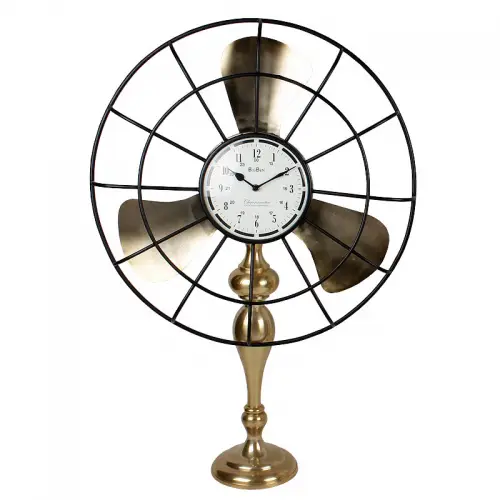 By Kohler Uniek en handgemaakt  Table Clock 46x18x70cm Fan (112509)