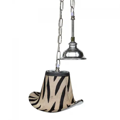 By Kohler Uniek en handgemaakt  hanglamp Hanger 26x20x17cm Zebra Hat (104596)