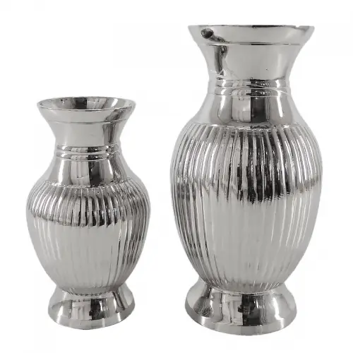 By Kohler Uniek en handgemaakt  Vase 8x8x16cm 7x7x12cm Small (Set Of 2) (111577)