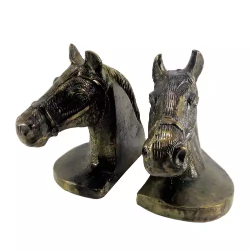 By Kohler Uniek en handgemaakt  Bookend 17x17x16cm Horse (105224)