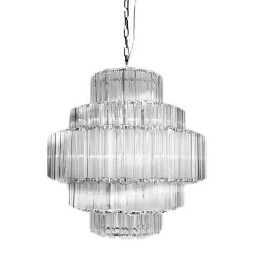 By Kohler Uniek en handgemaakt  Ceiling Lamp Castelli Small 62x62x83cm Clear Glass (113850)