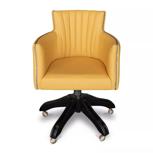 By Kohler Uniek en handgemaakt  Sammy Denver Office Arm Chair , leg with Wheels (116004)