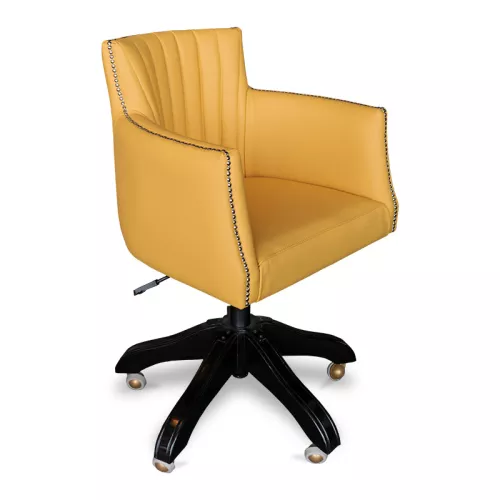 By Kohler Uniek en handgemaakt  Sammy Denver Office Arm Chair , leg with Wheels (116004)