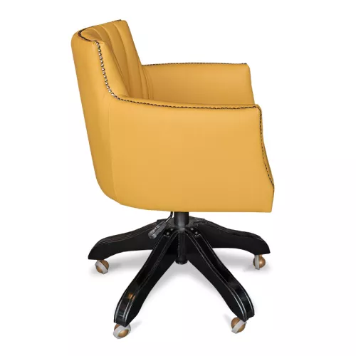 By Kohler Uniek en handgemaakt  Sammy Denver Office Arm Chair , leg with Wheels (116004)