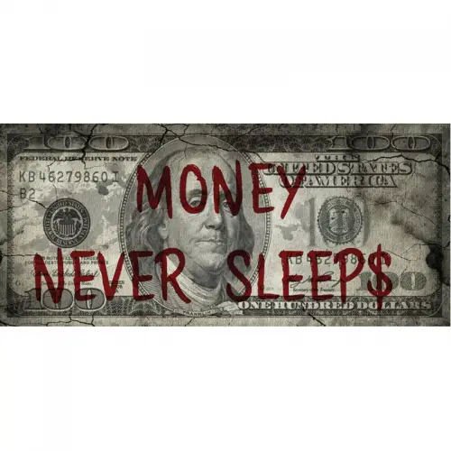 By Kohler Uniek en handgemaakt  Money Never Sleeps - Franklin 90x200x2cm (114131)