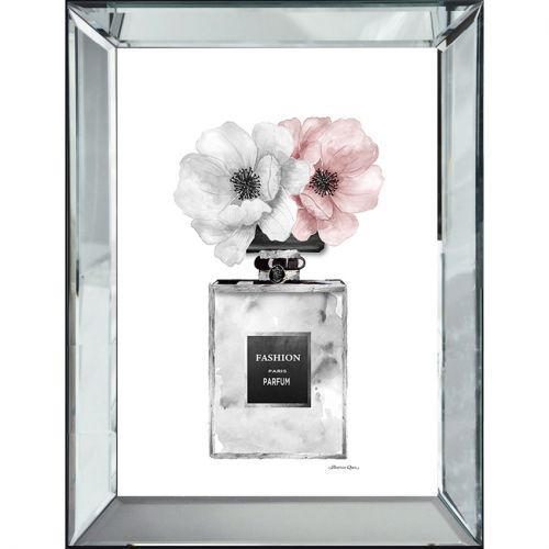 By Kohler Uniek en handgemaakt  Parfum Grijs/Roze Bloemen 70x4.5x90cm (113332)