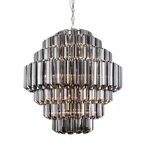 By Kohler Uniek en handgemaakt  Ceiling Lamp Castelli Large 80x80x93cm Smoked Glass (114590)