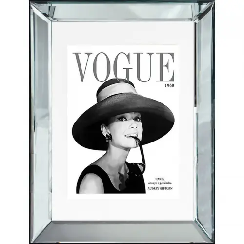 By Kohler Uniek en handgemaakt  Vogue Audrey Hepburn 60x80x4.5cm (114636)