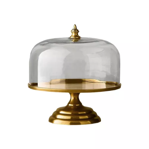 By Kohler Uniek en handgemaakt  Cake Plate with Dome Roy (201293)