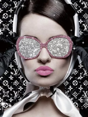 By Kohler Uniek en handgemaakt  Blink Blink Glasses LV 60x80cm (201575)