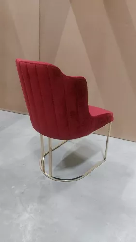 By Kohler Uniek en handgemaakt  Balance New Arm Chair Fabric Wm-2010 Letto 1033 / Frame Gold  (201623)