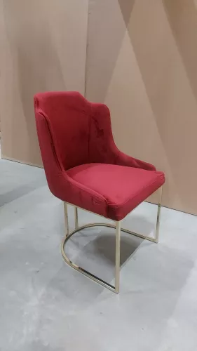 By Kohler Uniek en handgemaakt  Balance New Arm Chair Fabric Wm-2010 Letto 1033 / Frame Gold  (201623)