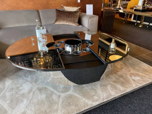 By Kohler Uniek en handgemaakt  Coffee Table Champagne 121x121x38cm (201649)