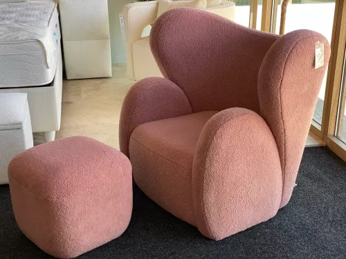 By Kohler Uniek en handgemaakt  Buffa Fauteuil met voetenbank (201837)