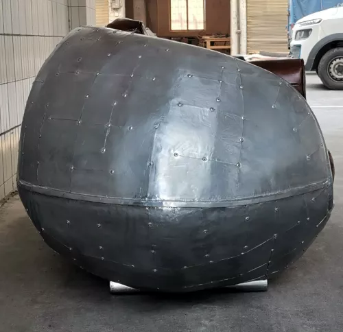By Kohler Uniek en handgemaakt  Eddison 3-zits vliegtuig / Aviator-stijl 209x81x74cm (202295)