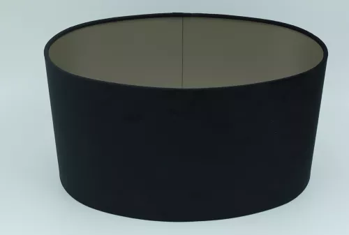 By Kohler Uniek en handgemaakt  Alice 69 Zwart op Taupe Cilinder Ovaal (202352)
