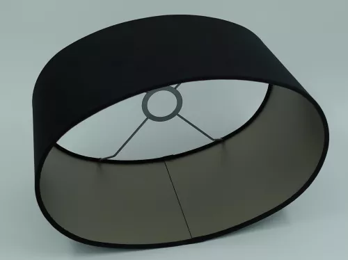 By Kohler Uniek en handgemaakt  Alice 69 Zwart op taupe Cilinder Ovaal (202353)